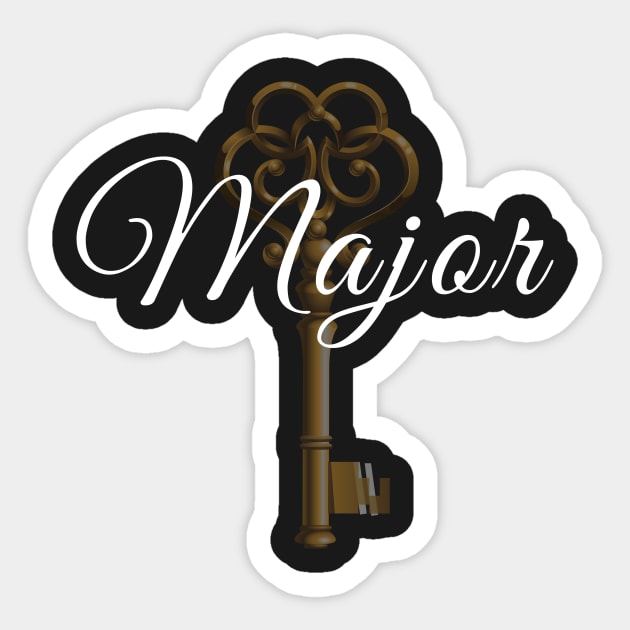 Major Key Sticker by alblais